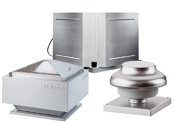 Tourelles d’extraction IM0017343.PNG Ventilateurs centrifuges et hélicoïdes pour domaines d'utilisation universels sur le toit