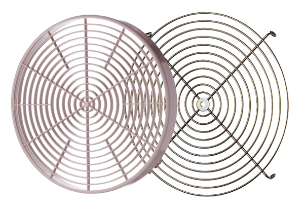 SGM, SGM-Ex IM0017400.PNG Protective grille made of plastic, not suitable for Ex protection, or metal suitable for explosion protection, accessories for ERM and ERM-Ex duct fans.