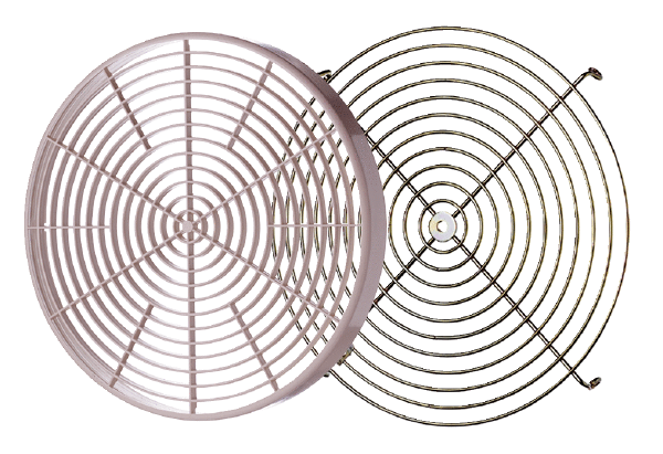 SGM, SGM-Ex IM0017400.PNG Grille de protection en plastique, non adaptée pour la protection Ex, ou métallique convient pour la protection Ex, accessoires pour ventilateurs pour gaine ronde ERM et ERM-Ex