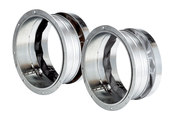 ELA, ELA-Ex IM0017435.PNG Flexible couplings for the sound and vibration damped connection of ventilation ducts, with flanges fitted on the fan side, with push-in couplings on the duct side