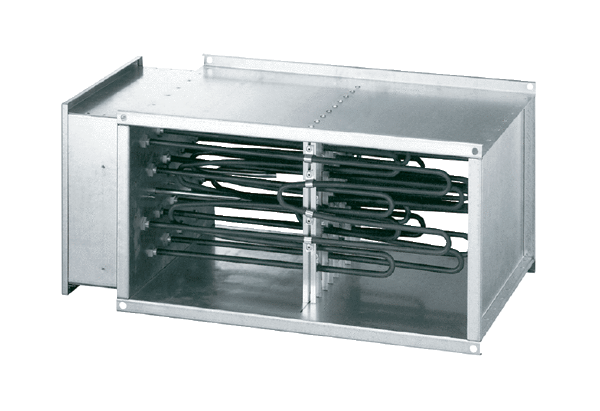 For DHP channel systems IM0017484.PNG Electric air heater with heater power ratings from 9000 W to 28000 W, three-phase AC