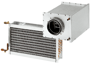 Water-air heater IM0017486.PNG Water/air heater for duct, channel and unit installation