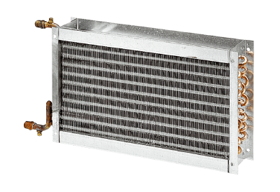 Pour systèmes de gaine rectangulaire DHP IM0017488.PNG Échangeurs de chaleur d'air à eau avec une puissance de chauffage de 17000 W à 69000 W