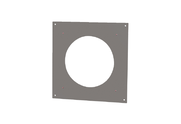 PPB 30 ARE BB IM0018195.PNG La tôle de fixation en acier inoxydable (V4A) de coloris acier inoxydable brossé est un accessoire nécessaire du cadre d'adaptation PPB 30 ARE