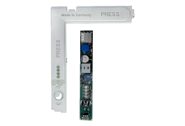 PL ABDE ECA 100 ipro H/B IM0018795.PNG Platine avec cache de protection du système électronique comme pièce de rechange pour divers aérateurs pour petites pièces du groupe ECA 100 ipro