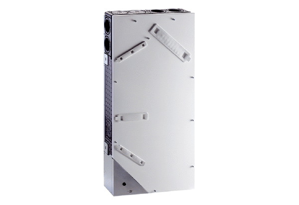 WS 75 Powerbox H IM0019234.PNG Lokální, vysoce efektivní větrací zařízení s rekuperací tepla, EC ventilátory a entalpickým křížovým protiproudovým tepelným výměníkem. DN 90 Připojení odpadního a vnějšího vzduchu na zadní straně zařízení. Vždy 2* DN 75 odvody a přívody vzduchu. Včetně kvalitního řízení vnitřního vzduchu RLS G1 WS ze skla, sledování teploty a vlhkosti, 2x filtr ISO Coarse 80 % (G4), oblast objemového proudu od 20 do 70 m³/h, provedení: montáž na stěnu zapuštěná nebo na povrch, viz nutné příslušenství.