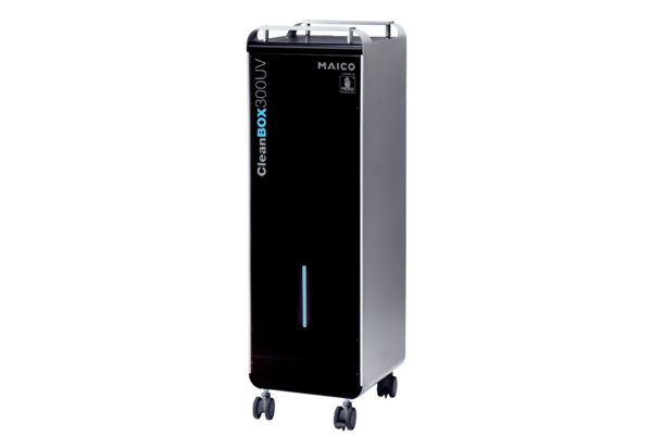 CleanBox 300 UV IM0019722.PNG Mobilní čistička s HEPA-filtrem (H14) a UV-C zdroji, filtruje až 99,995 % všech bakterií a virů, průtok vzduchu 300 m³/h