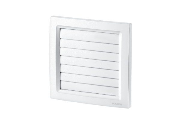 AP 150/1 IM0019881.PNG Airstream-operated shutter made of plastic for air extraction, DN 150, white
