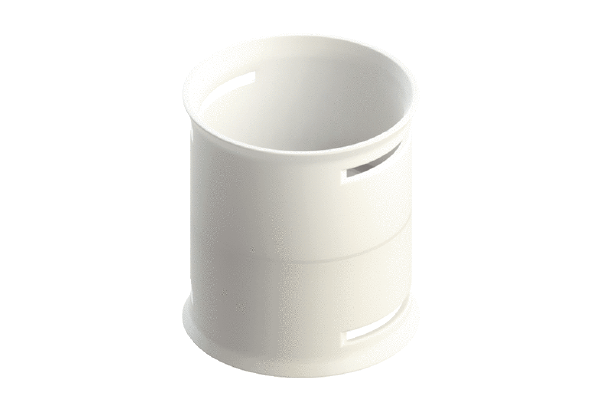 MA-M63 IM0020251.PNG DN63 connecting sleeve made of plastic for the simple and airtight connection of DN63 flexible ducts.