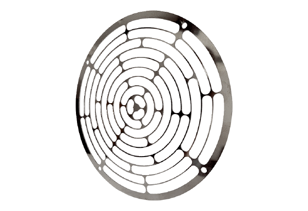 SGEI ES 12 IM0020784.PNG Grille de protection d'aspiration, ronde, acier inoxydable, argent, DN 120