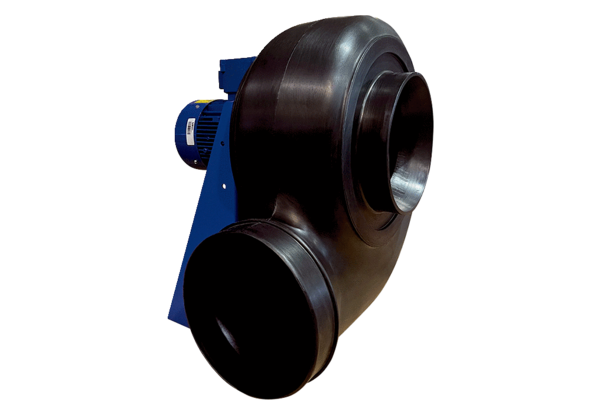 GRK R 56/6 D Ex IM0020851.PNG Centrifugal blower made of plastic with round exhaust opening, 6-pole, size 560, three-phase AC, explosion-proof, medium: gas