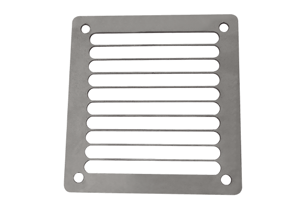 SGAI ES 10 IM0021175.PNG Rectangular air outlet grille, stainless steel, silver, DN 100