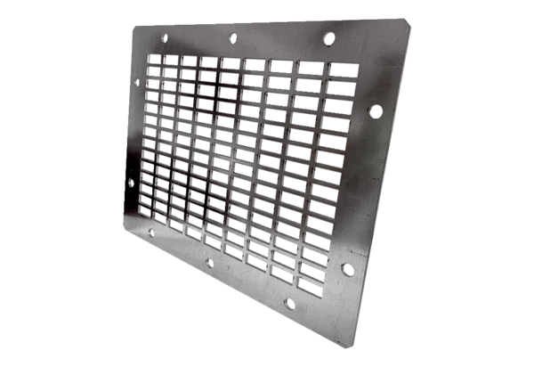 SGAI GR 20 IM0021187.PNG Rectangular air outlet grille, steel, silver, DN 200