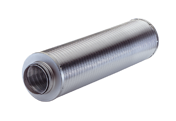 RSR 25/50-1 IM0021549.PNG Flexible tubular sound absorber with lip seal, 50 mm sound absorbing cover, length 1000 mm, DN 250