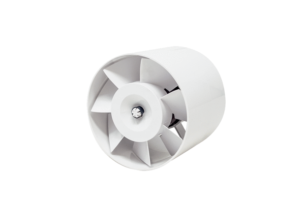 ERV 120 TC IM0021906.PNG Duct-mounted fan for installation in WH 120 wall sleeve, with timer