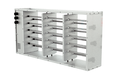 Pour RLT IM0022435.PNG Registre de préchauffage électrique pour un fonctionnement sans interruption à l'abri du gel des appareils de ventilation centralisés RLT