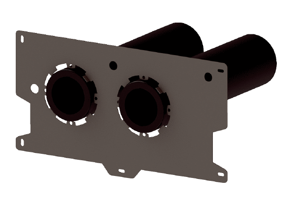 WS 75 H MP IM0022865.PNG Mounting plate for installation of WS 75 H without decorative cover