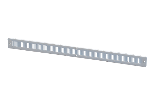F 12-W IM0022981.PNG External grille F 12-W for window valves, flat grille with insect screen, material: ABS plastic. Colour: white, similar to RAL 9010