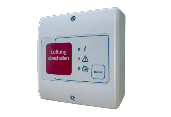 LRZ 01 IM0023219.PNG Ventilation smoke switch control centre LRZ-Basis. Connection option for up to 18 smoke switches LRS 01, LRS 03 or ORS 144 K.