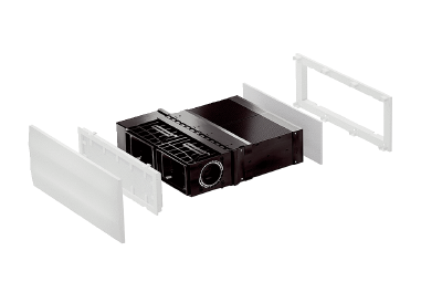 Ventilacijski uređaji u jednoj prostoriji RV 2 IM0023353.PNG Ventilacijski uređaji u jednoj prostoriji s isprekidanim radom i rekuperacijom topline do maks. 42 m³/m, uz korištenje ventilatorske jedinice koja rotira oko vlastite osi