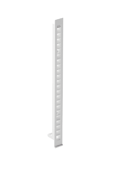 RV 2 AL IM0023385.PNG External soffit cover, plastic, colour traffic white similar to RAL 9016, as required accessory for the RV 2 final assembly kit for right and left reveals