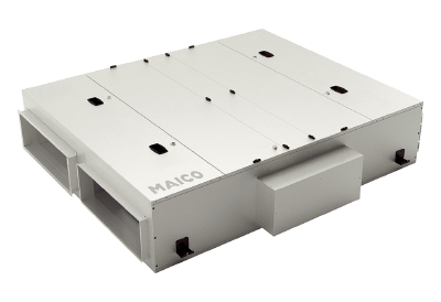 RLT-Flat IM0023516.PNG Središnji ventilacijsko-tehnički kompaktni uređaji, ravni, s rekuperacijom topline u 5 ugradnih veličina, do 3000 m³/h