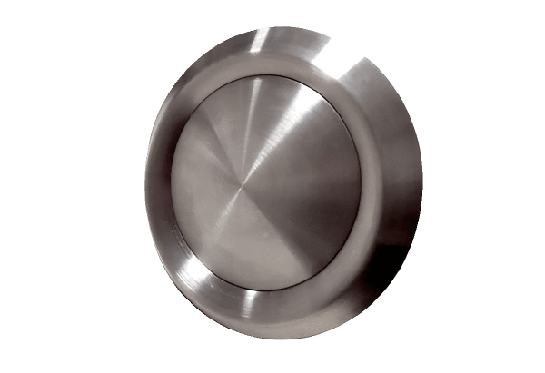 TM-V2A 16 IM0023963.PNG Disk valve for supply and exhaust air, stainless steel, with mounting ring, DN 160 for domestic ventilation max. 160 m³/h (Please note pressure losses and noise values)