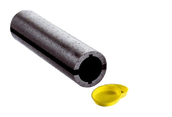 W 90 IM0023980.PNG Accessories for installation without a shell installation kit. Consisting of a thermally insulated wall sleeve with integrated condensate drainage channels (diameter: 125 mm, length: 500 mm) for decentralised ventilation unit with heat recovery CPP 60.