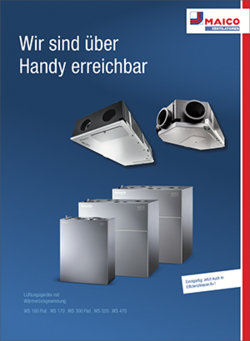 Automatisches Belueftungs- und Ventilationssystem für gute Luft im Eigenheim - MAICO WR/WS