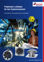 Aktueller Produktleitfaden zum Thema Explosionsgeschützte Ventilatoren und Lüftungslösungen