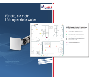 Lüftungsvorteile durch Einzelraumentlüftung bzw. Einzelraumbelüftung mit Wärmerückgewinnung