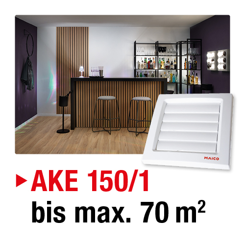 Nie wieder Schimmel im Keller - mit der automatischen Entlüftung AKE 150/1 von Maico